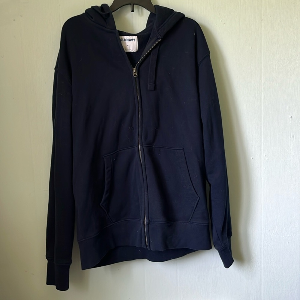 OLD NAVY Dark Blue Oversized Zip Hoodie